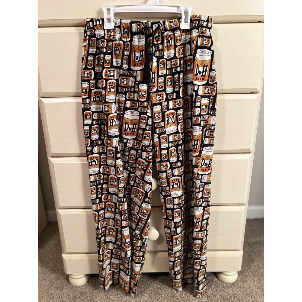Super Soft Unisex Simpsons Duff Beer Can Pajama Bottoms
